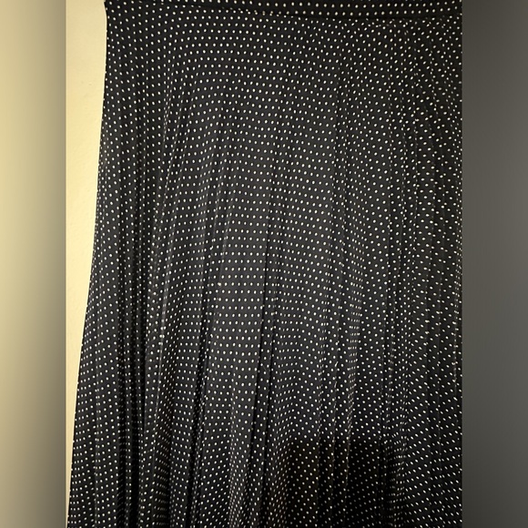 Vintage polka dot pleated maxi skirt - Picture 2 of 5